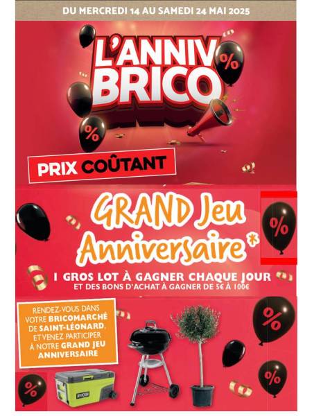 C'est l'ANNIV BRICO !