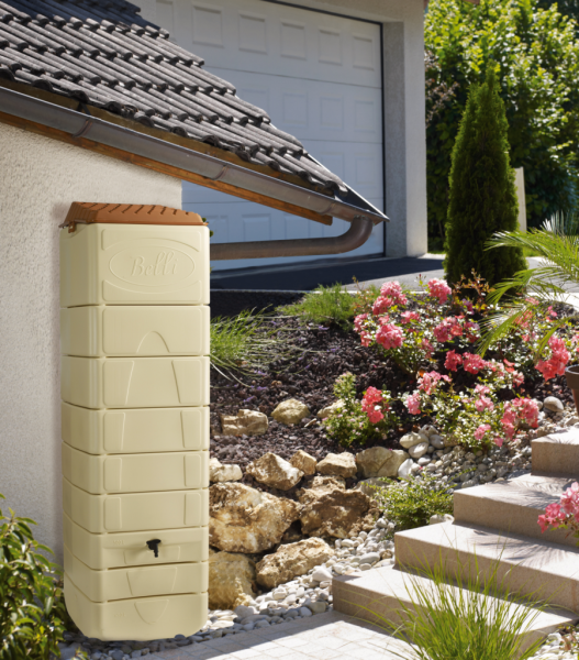 Récupérateur d’eau de pluie BELLI 300L avec robinet intégré : solution écologique pour jardin et terrasse dans votre Bricomarché de Fécamp 76